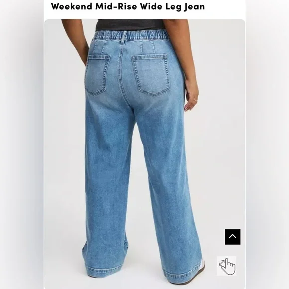 NWT Weekend Mid-Rise Wide Leg Jean - Picture 3 of 7